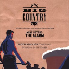 Big Country at Middlesbrough Town Hall