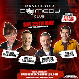 Manchester Comedy Club live with Steve Bugeja  + Guests Tickets | Area Manchester Manchester  | Sat 25th May 2024 Lineup