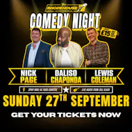 Three comedians. Plenty of laughs! at The Rhodehouse