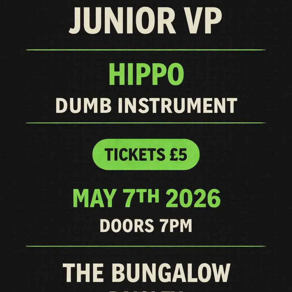 Junior VP / Hippo / Dumb Instrument at The Bungalow Bar