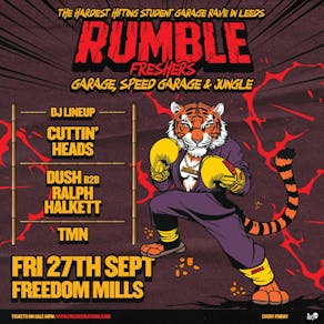 RUMBLE Freshers w/ Cuttin' Heads - Garage, Speed Garage & Bass