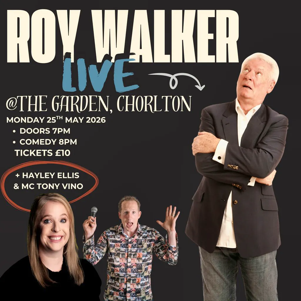 ROY WALKER @ The Garden Mon 25th May 2026 at The Garden Chorlton