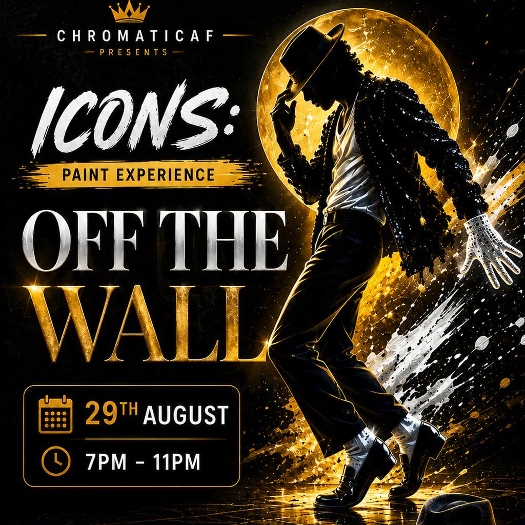 ICONS - OFF THE WALL (Sip, Paint, & Splatter) at ChromaticAF