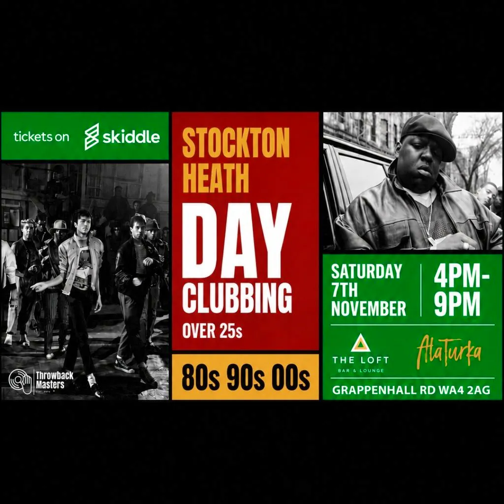 Throwback Masters Stockton Heath Over 25s Day Clubbing Event at A La Turka