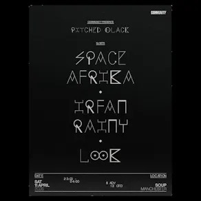 Community Hosts Pitched Black with Space Afrika