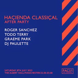 FAC51 The Hacienda Tickets | Albert Hall Manchester  | Sat 8th July 2023 Lineup