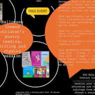 Garswood Book Club Kids Halloween FREE poetry session at Downall Green And Garswood Independent Methodist Churc