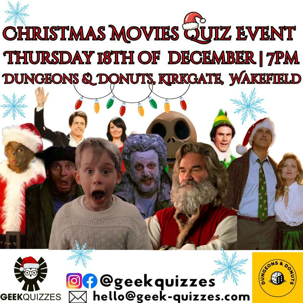 Christmas Movies Quiz Event at Dungeons And Donuts