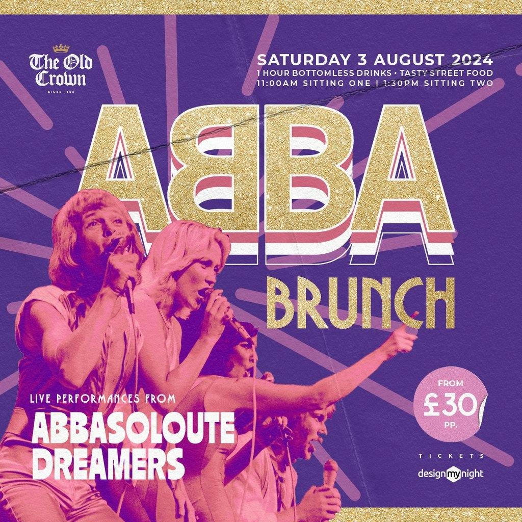 Abba Brunch At The Old Crown | The Old Crown Birmingham Sat 03 August 2024