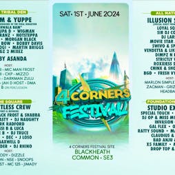 4 Corners Festival 2024 Tickets | Blackheath Common London  | Sat 1st June 2024 Lineup