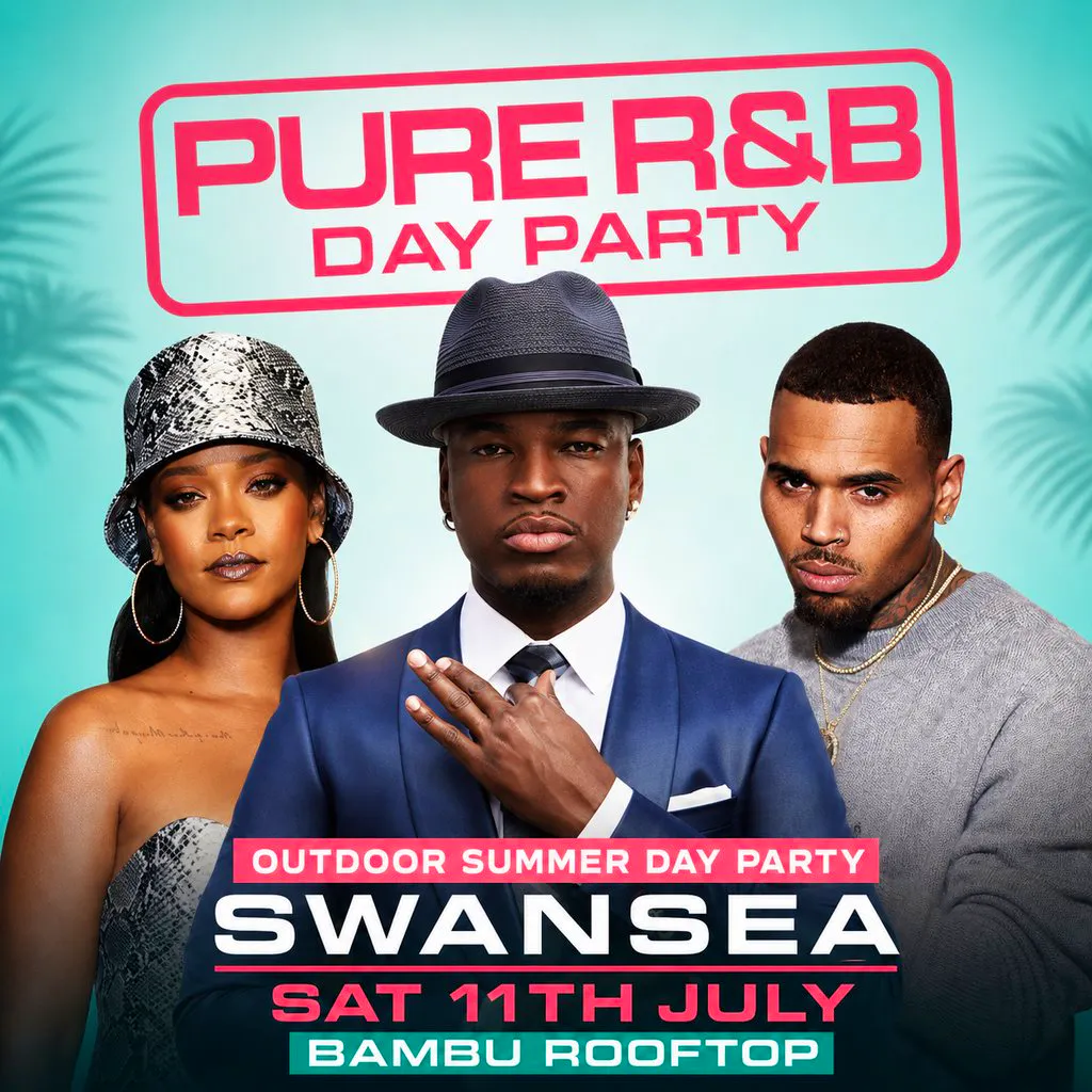 Pure R&B - Summer Rooftop Day Party Swansea at Bambu Beach Bar