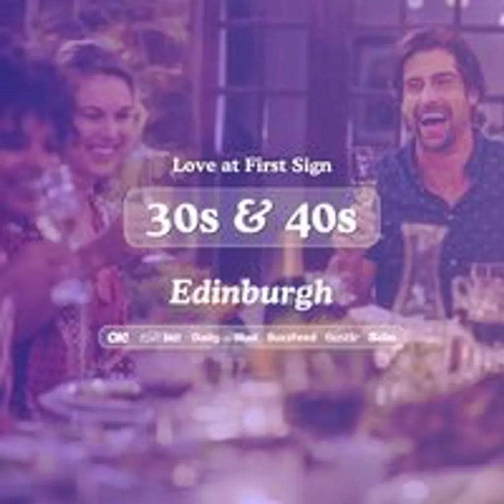 30s & 40s Singles Night @ Brewhemia Edinburgh|Love at First Sign at Brewhemia Edinburgh