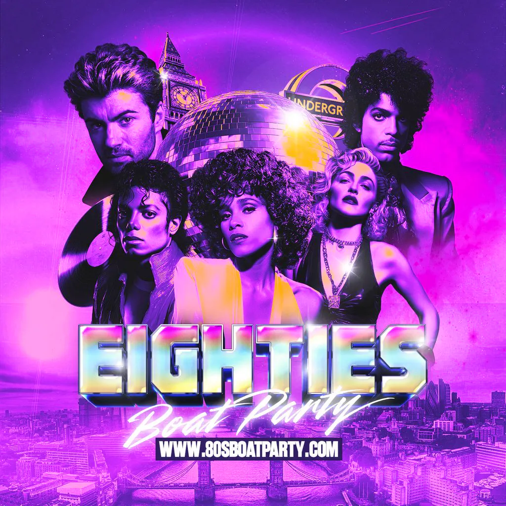 80s London Summer Boat Party 2026! at Temple Pier