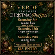 Verde Christmas Parties at Verde Glasgow