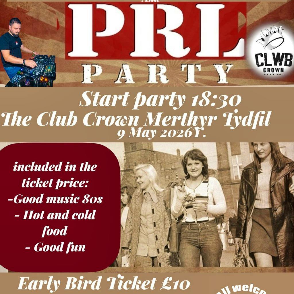 PRL Party at Clwb Crown