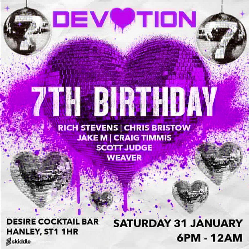 Devotions 7th Birthday at Desire Cocktail Bar