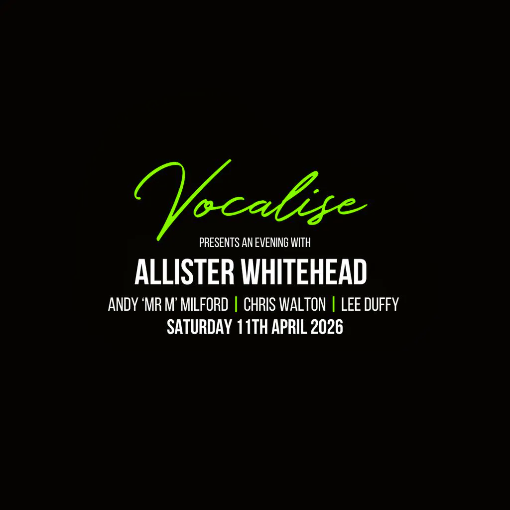 Vocalise Presents - Allister Whitehead at The Lyric Rooms