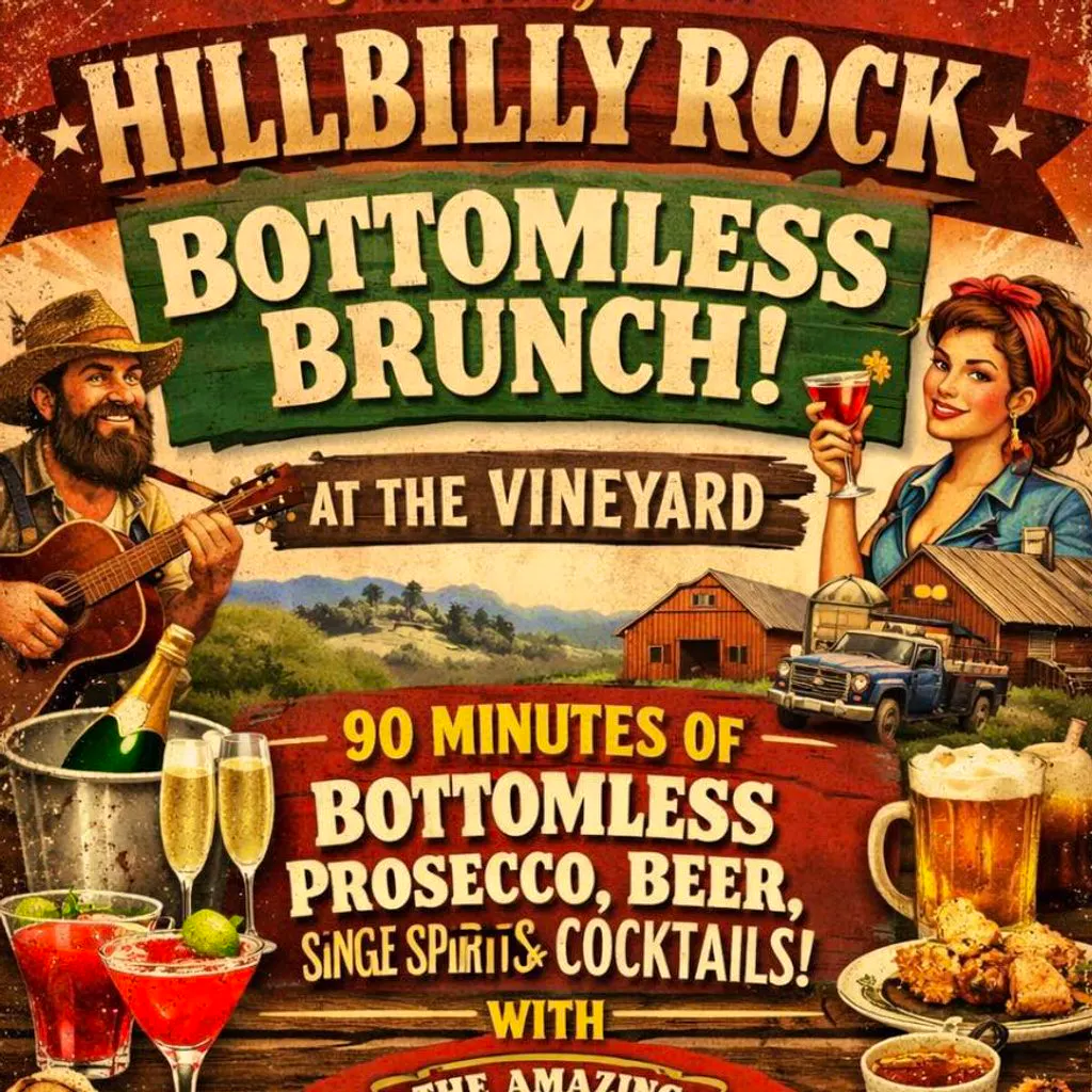 Hillbilly Rock Bottomless Brunch at The Vineyard Burnley