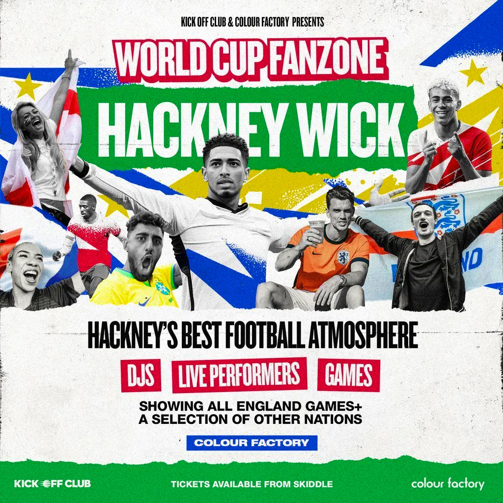 Hackney Wick Fanzone: England vs Panama at Colour Factory London