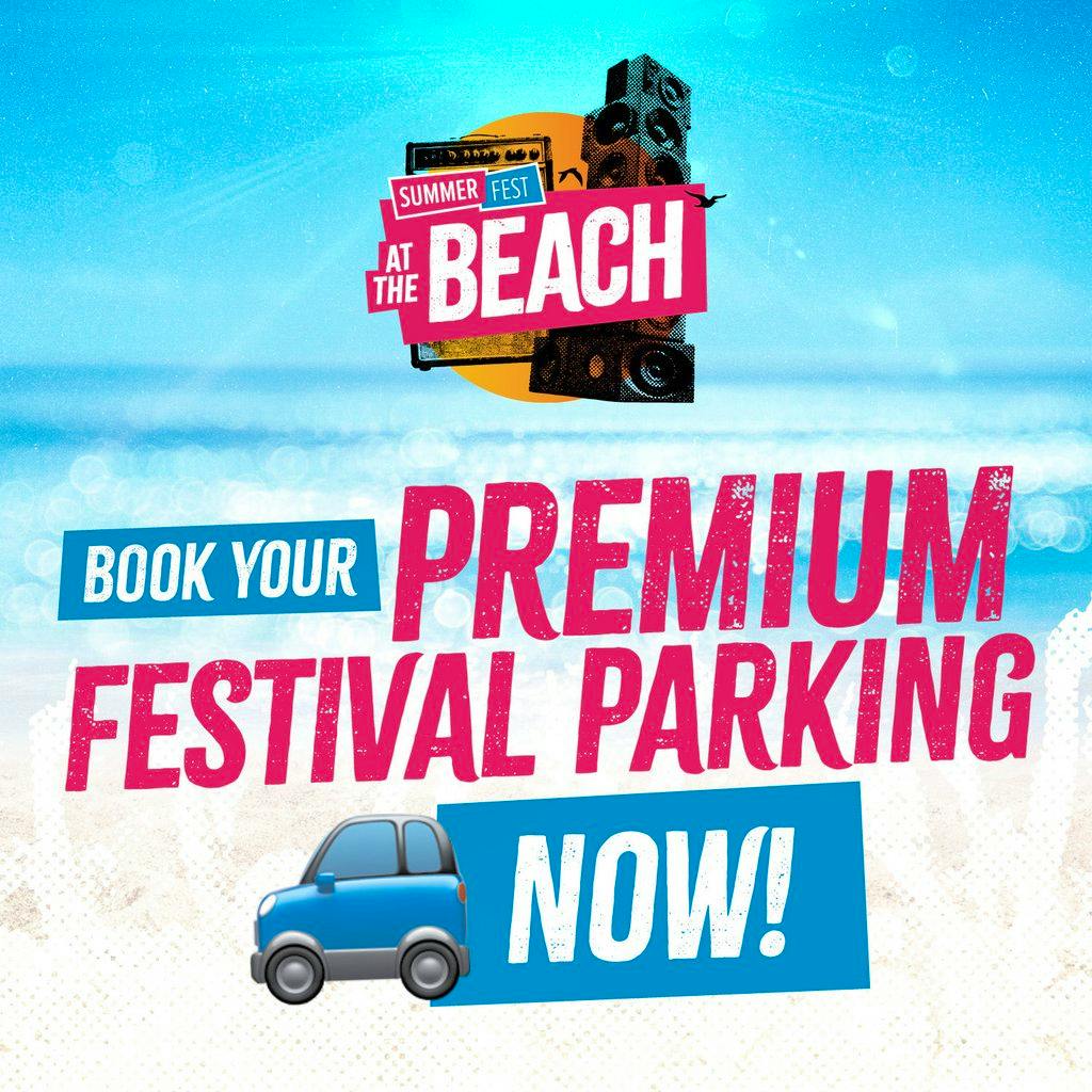 Summer Fest at the Beach Parking at Weston Super Mare Beach