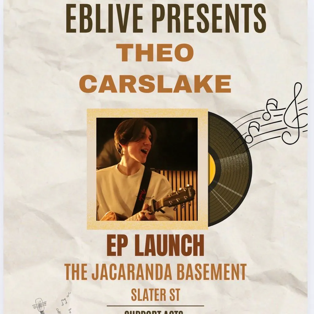 Theo Carslake's EP Launch alongside Ida H and Eliza Hope at The Jacaranda Club