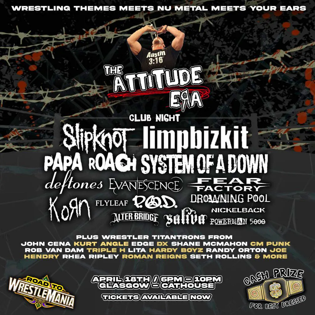 Attitude Era Club Night: Wrestlemania Pre-Party (Glasgow) at Cathouse