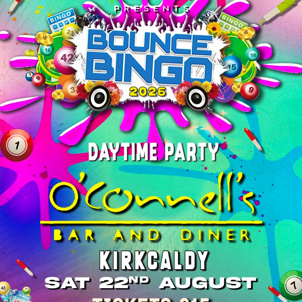 Bounce Bingo at  O'Connell's  Kirkcaldy at O'Connells Bar And Diner
