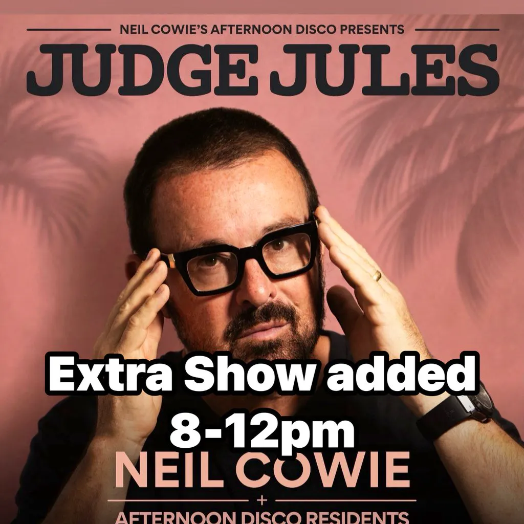 Neil Cowie's Afternoon Disco Presents Judge Jules MBE at Bench Nightclub