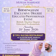 Exclusive Degree Educated Professionals Marriage Event at Tipu Sultan Majestic Dining