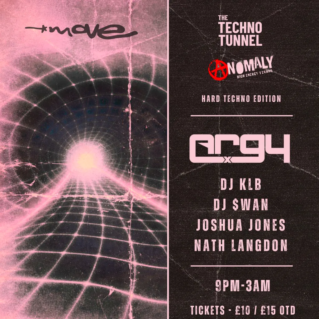 The Techno Tunnel x Anomaly - Argy X - 24.04.26 - Move Exeter at Move Exeter