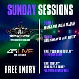 SUNDAY SESSIONS: Bands & 'Open Stage' night | 45Live Kidderminster  | Sun 3rd December 2023 Lineup