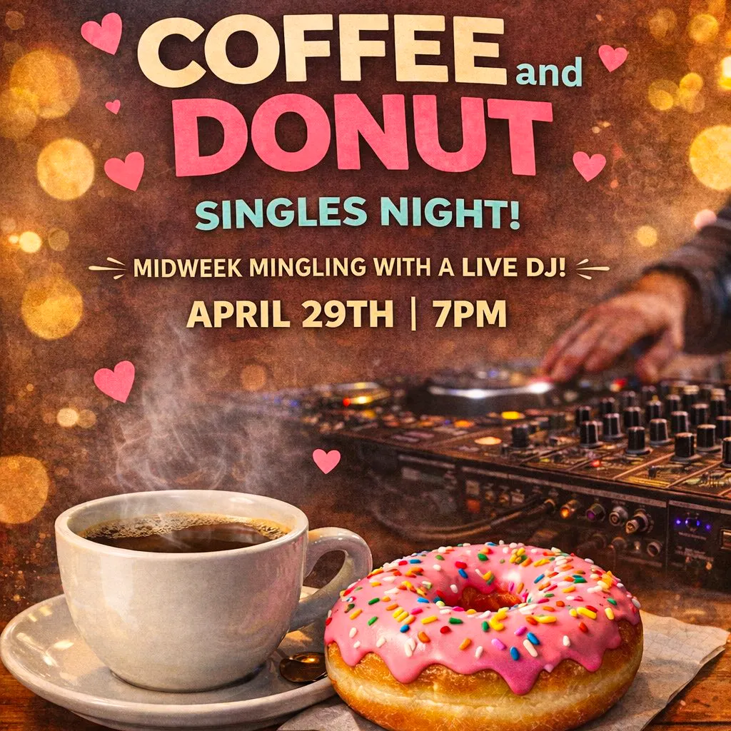 Coffee and Donut Singles Night at Doogles Donuts
