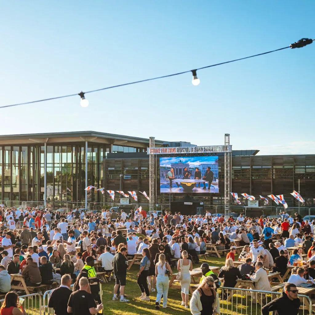 World Cup Fan Zone England Final at Bristol And Bath Science Park