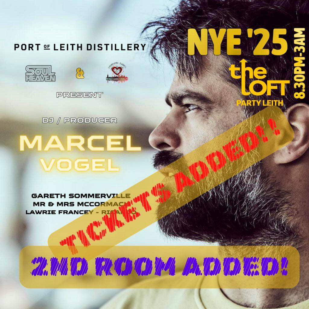 NYE'25 The Loft Party Leith - Marcel Vogel + Support at Port Of Leith Distillery Leith, Edinburgh