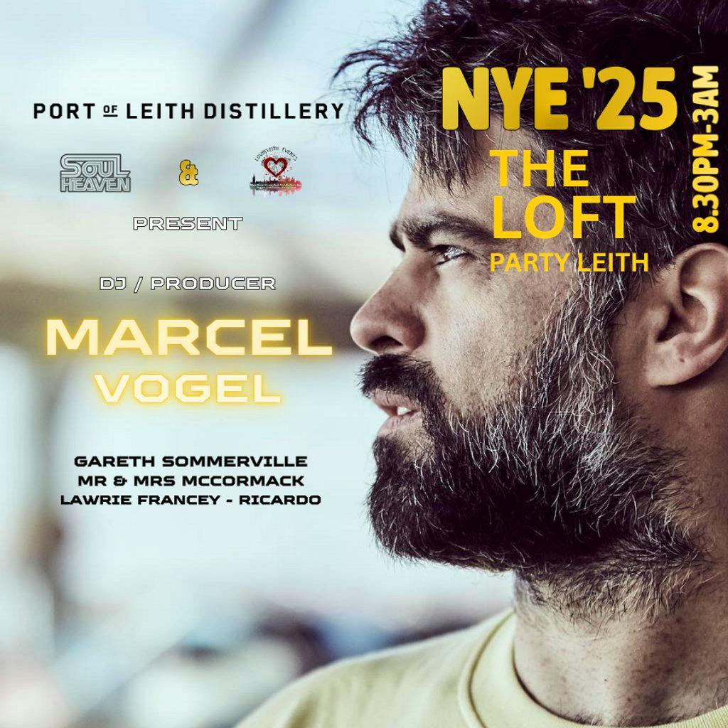 NYE'25 The Loft Party Leith - Marcel Vogel + Support at Port Of Leith Distillery Leith, Edinburgh