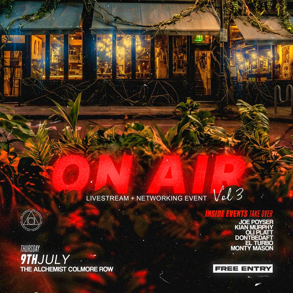 On Air vol 3 at The Alchemist Birmingham