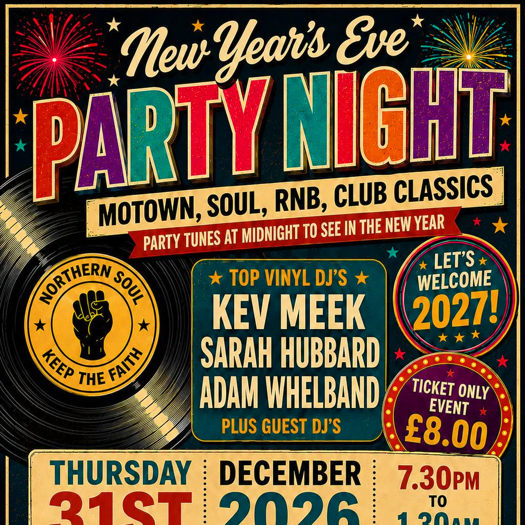 New Years Eve Party Night at Nottingham Oddfellows Club Leicester LE1 1WB