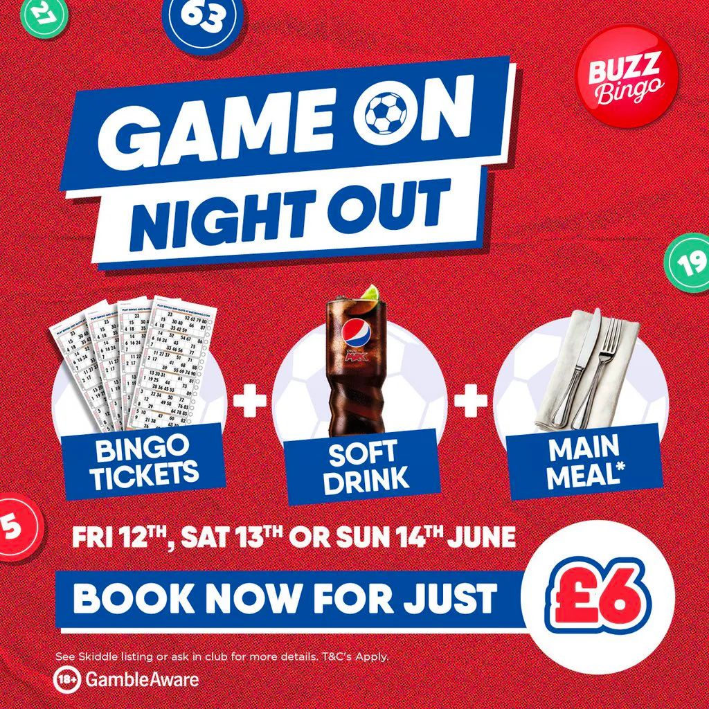 Bingo Balls: Eat, Drink & Play for £6 - Buzz Bingo Torquay at Buzz Bingo Torquay