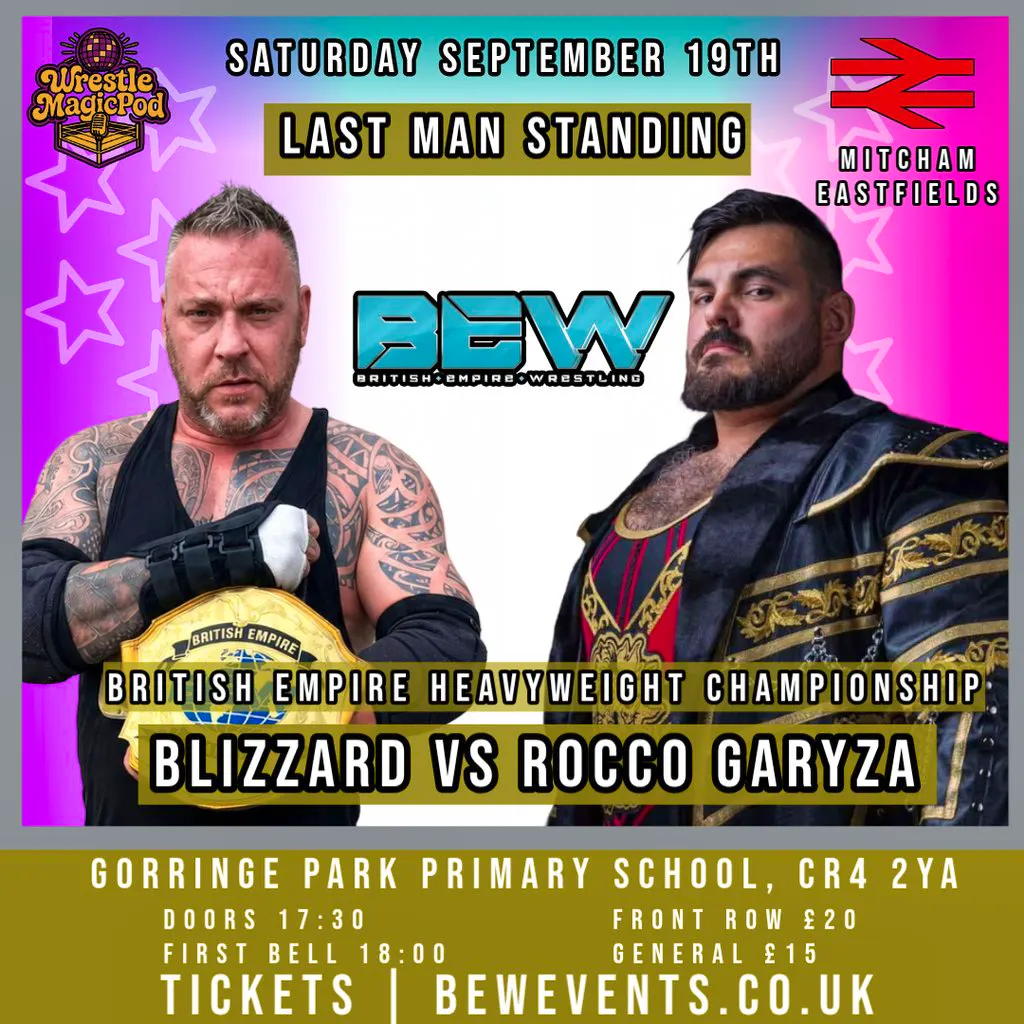 Live Professional Wrestling in Mitcham, South West London at Gorringe Park Primary School