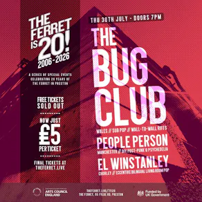 The Ferret is 20! - The Bug Club + People Person + El Winstanley