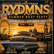 Rydmns End of summer Boat party at Millenium Westminster Pier