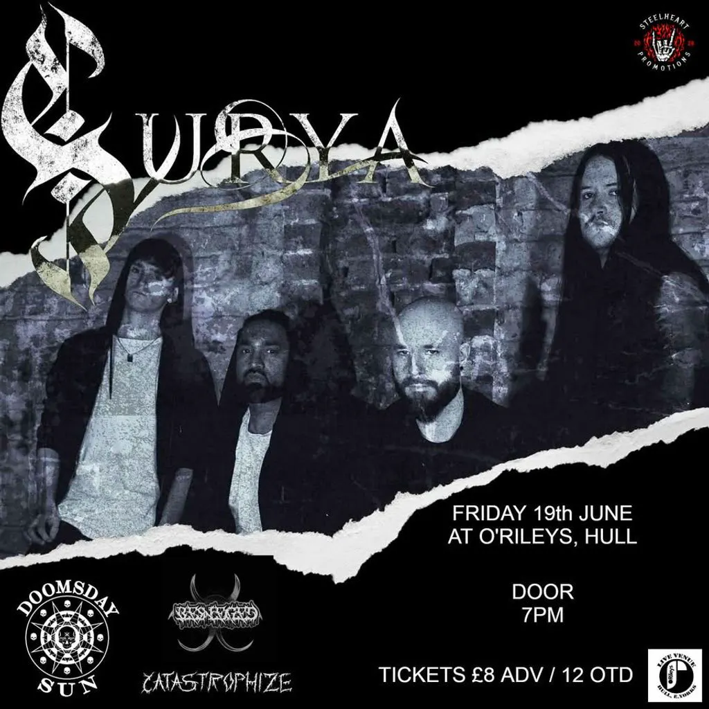 Surya, Doomsday Sun, Severance, Besieged & Catastrophize at ORILEYS LIVE MUSIC VENUE