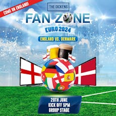 Fanzone : England vs. Denmark at The Dickens Inn Middlesbrough