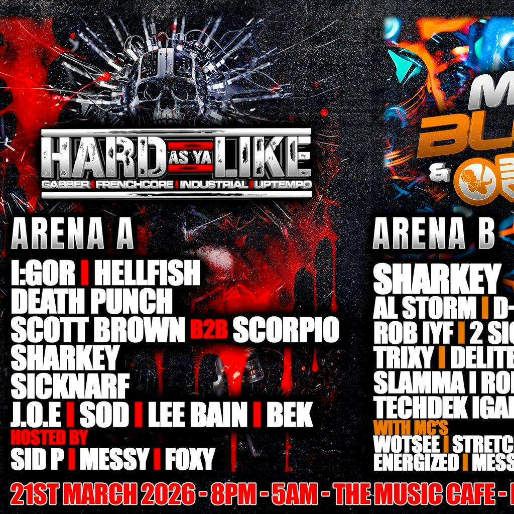 Hard as ya like mind blown ft born 2 collide at 2 Funky Complex