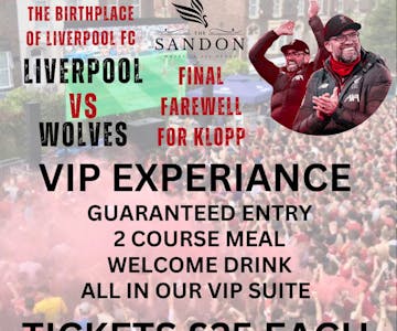 The Sandon end of season party VIP experience