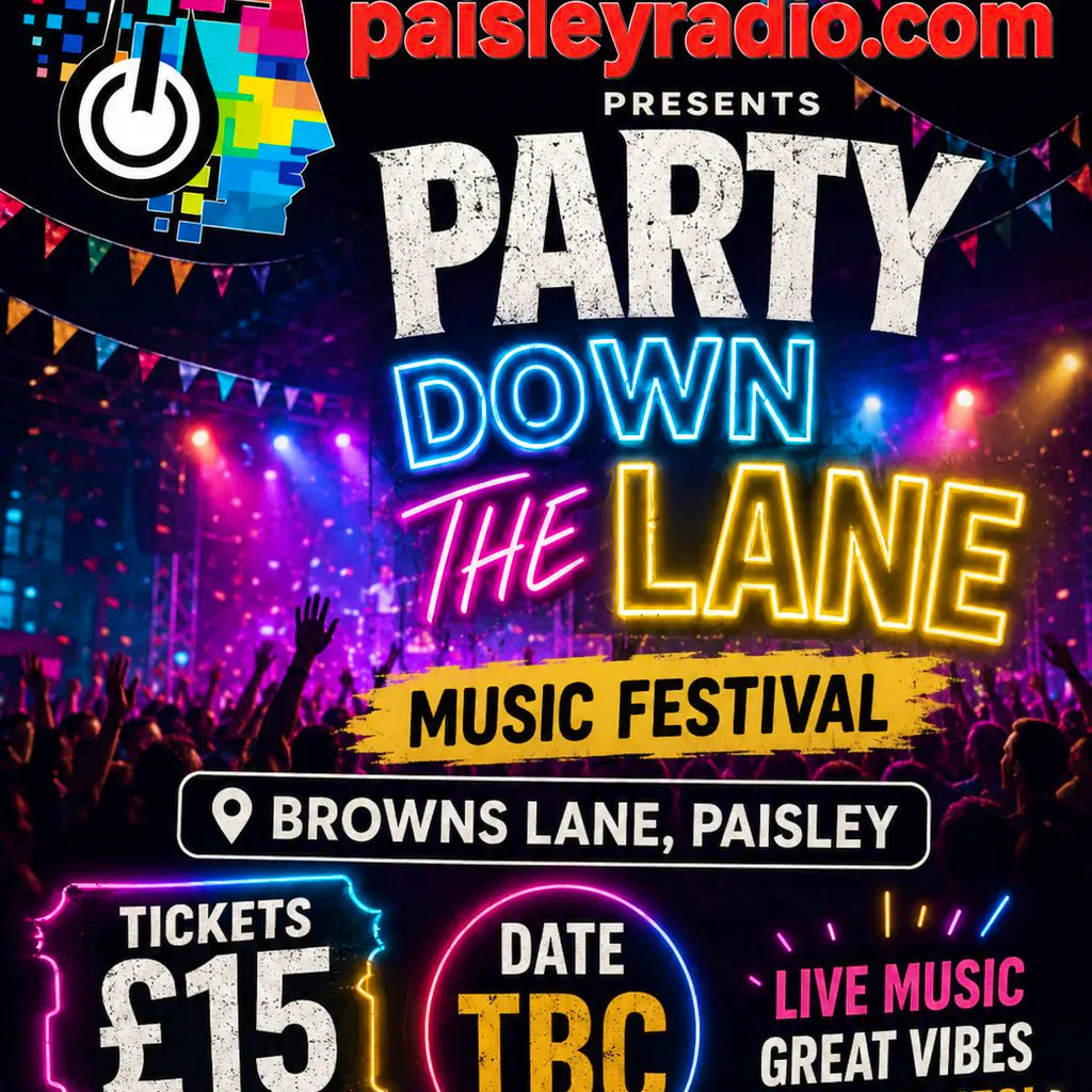 Paisleyradio.com presents, Party down the Lane at Brown Lane Paisley