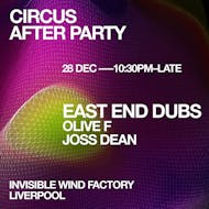 Circus Official After Party 28.12.2025 at Invisible Wind Factory Liverpool