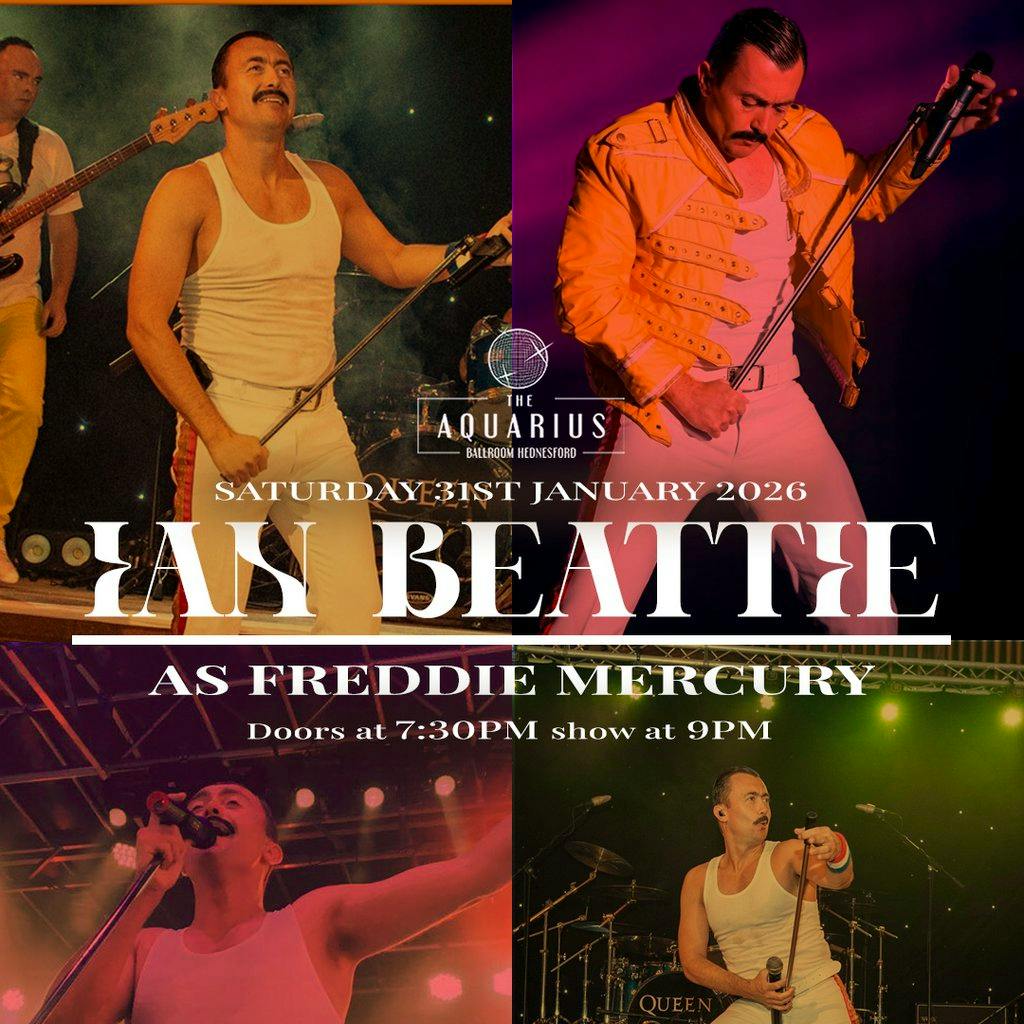 Ian Beattie as Freddie Mercury at The Aquarius