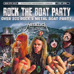 The Afternoon of Rock Boat Party (Over 30s Only), 1pm-6pm