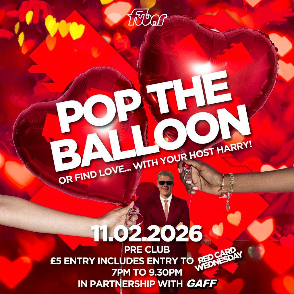 RCW Presents Pop The Balloon or Find Love at Fubar